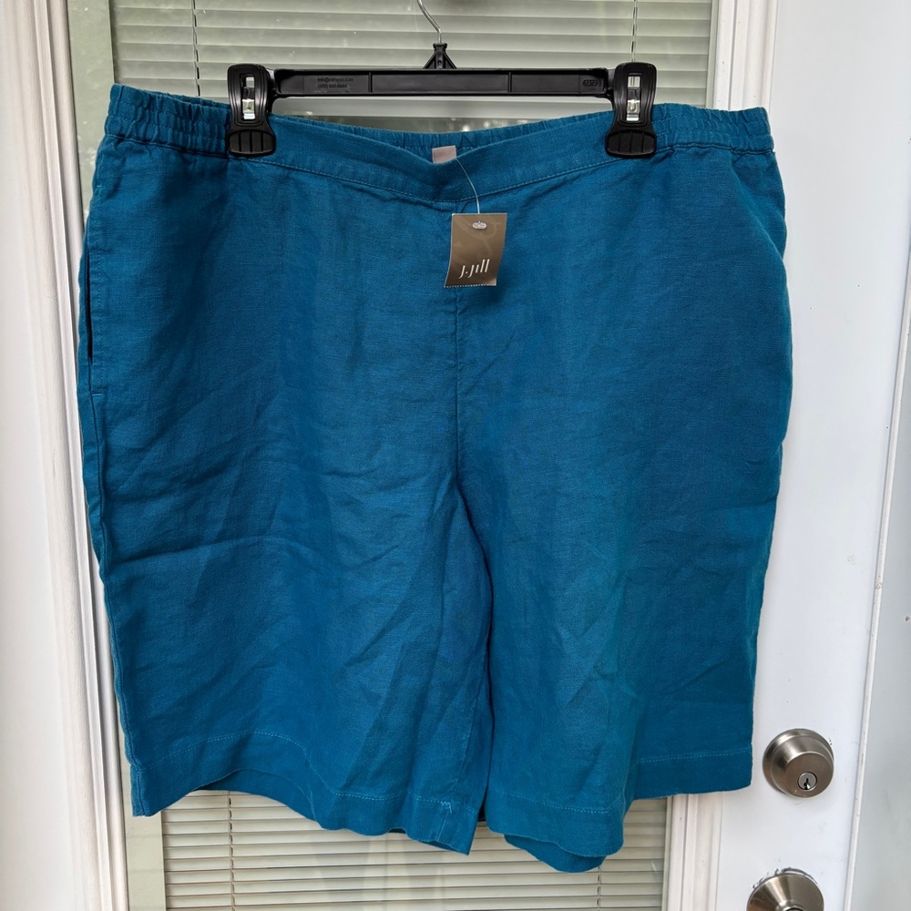 J. Jill Teal Pull-On Women's Shorts